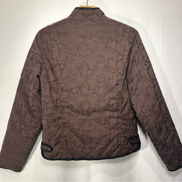 Eddie Bauer Premium Quilted Goose Down Jacket - Size Medium - Picture 2 of 5